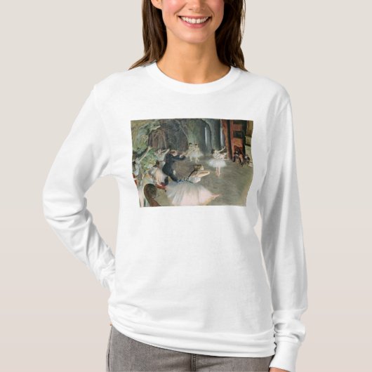 Edgar Degas | De repetitie van de ballet op het po T-shirt (Voorkant)