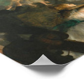 Edgar Degas de repetitie van de ballet op het podi Poster (Hoek)