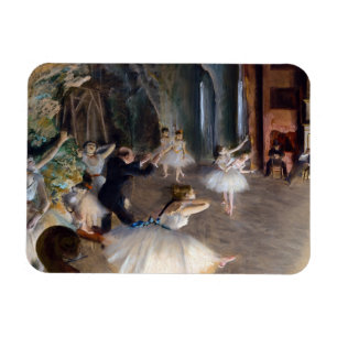 Edgar Degas - De repetitie van het ballet op het p Magneet