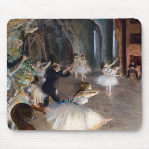 Edgar Degas - De repetitie van het ballet op het p Muismat