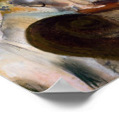 Edgar Degas - De repetitie van het ballet op het p Poster (Hoek)