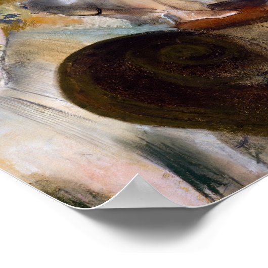 Edgar Degas - De repetitie van het ballet op het p Poster (Hoek)