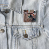 Edgar Degas - De repetitie Vierkante Button 5,1 Cm (In situ)