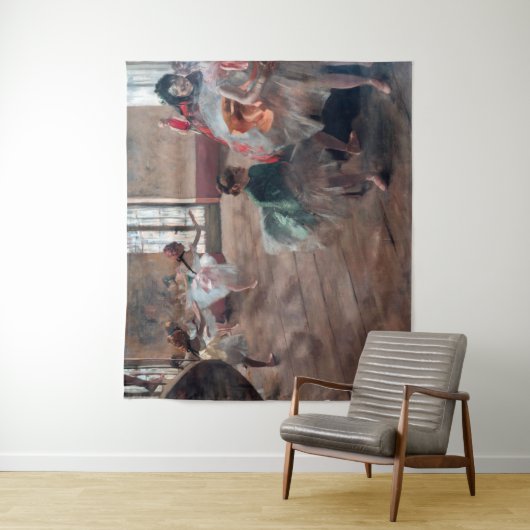 Edgar Degas - De repetitie Wandkleed (In situ)