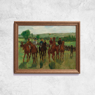 Edgar Degas de Riders Horses Art Poster
