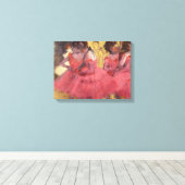 Edgar Degas De Roze Dansers Canvas Afdruk (Insitu (Houten vloer))