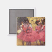 Edgar Degas de roze dansers Magnet (Voorkant / Achterkant)
