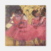 Edgar Degas de roze dansers Magnet (Voorkant)