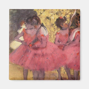 Edgar Degas de roze dansers Magnet