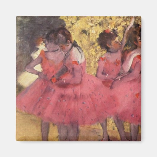 Edgar Degas de roze dansers Magnet (Voorkant)