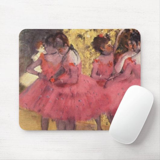 Edgar Degas de roze dansers Muismat (Met muis)