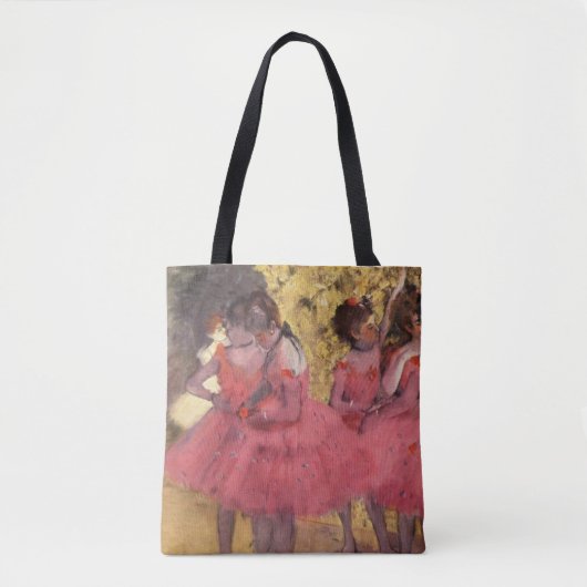 Edgar Degas de roze dansers Tote Bag (Voorkant)