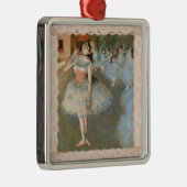 Edgar Degas de Star Dancer met Blush Lace Trim Metalen Ornament (Rechts)
