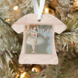 Edgar Degas de Star Dancer met de lace Trim Dress Ornament