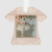 Edgar Degas de Star Dancer met de lace Trim Dress Ornament (voorkant)