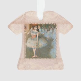 Edgar Degas de Star Dancer met de lace Trim Dress Ornament