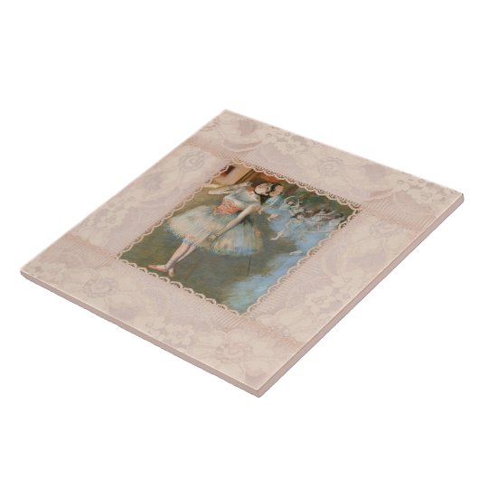 Edgar Degas de Star Dancer met een zijrand Tegeltje (Zijkant)