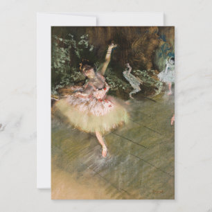 Edgar Degas - De Ster 1878 Bedankkaart