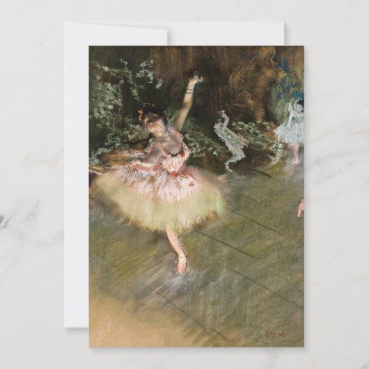 Edgar Degas - De Ster 1878 Kaart (Voorkant)
