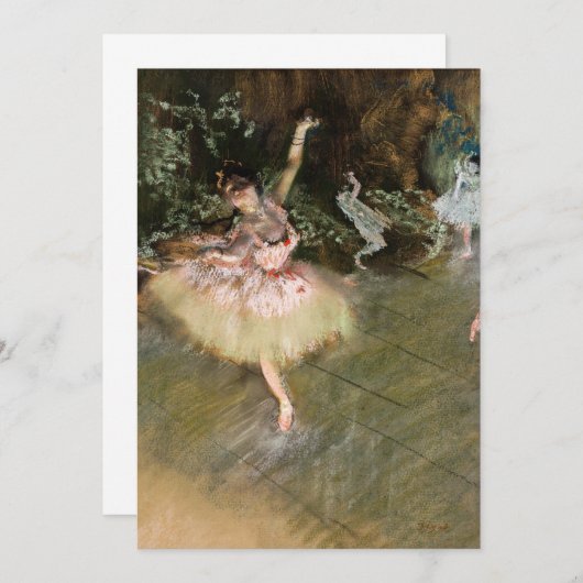 Edgar Degas - De Ster 1878 Kaart (Voorkant / Achterkant)