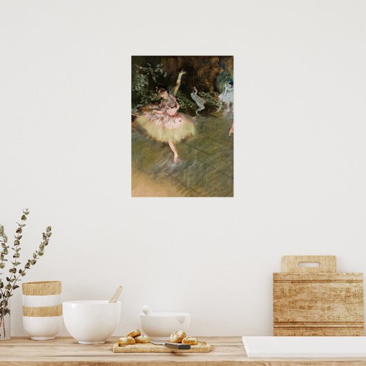 Edgar Degas - De Ster 1878 Poster (Keuken)