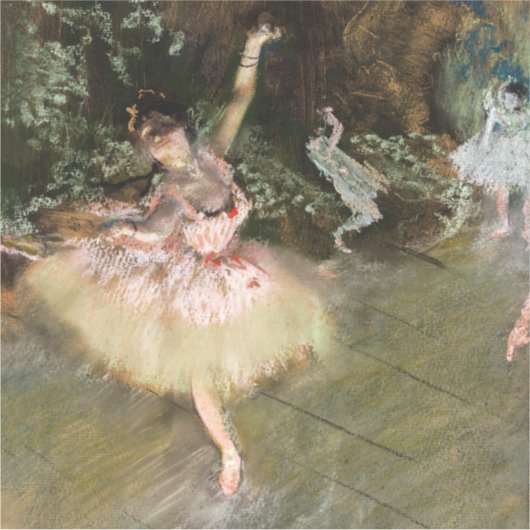 Edgar Degas - De Ster 1878 Sticker (Voorkant)