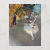 Edgar Degas - De ster/danser in het werkgebied Briefkaart (Voorkant)