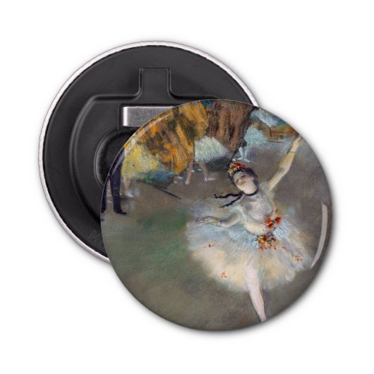 Edgar Degas - De ster/danser in het werkgebied Button Flesopener (Voorkant)