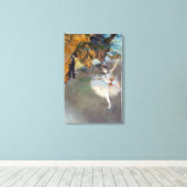 Edgar Degas - De ster/danser in het werkgebied Canvas Afdruk (Insitu (Houten vloer))