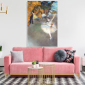 Edgar Degas - De ster/danser in het werkgebied Canvas Afdruk (Insitu (Woonkamer))