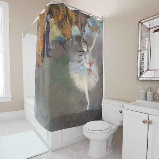 Edgar Degas - De ster/danser in het werkgebied Douchegordijn (In situ)