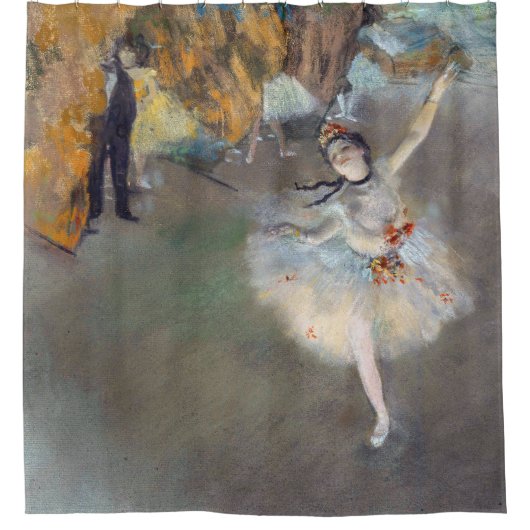 Edgar Degas - De ster/danser in het werkgebied Douchegordijn (Voorkant)