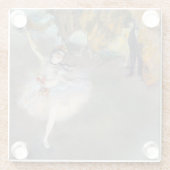 Edgar Degas - De ster/danser in het werkgebied Glazen Onderzetter (Achterkant)