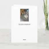 Edgar Degas - De ster/danser in het werkgebied Kaart (Achterkant)