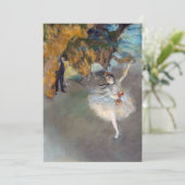 Edgar Degas - De ster/danser in het werkgebied Kaart (Staand voorkant)