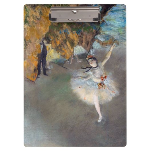 Edgar Degas - De ster/danser in het werkgebied Klembord (Voorkant)