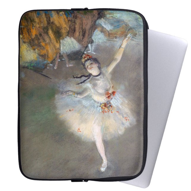 Edgar Degas - De ster/danser in het werkgebied Laptop Sleeve (Creator heeft geüpload)