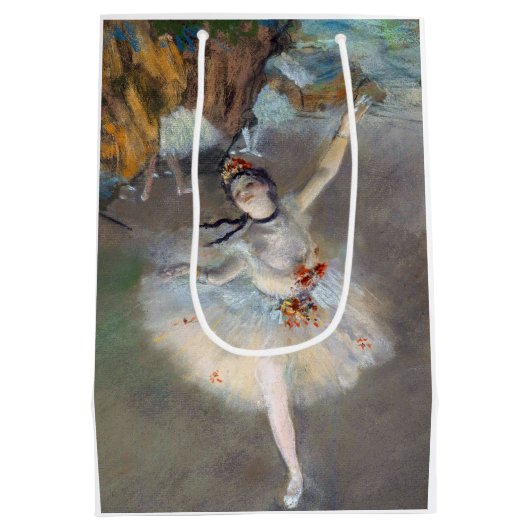 Edgar Degas - De ster/danser in het werkgebied Medium Cadeauzakje (Achterkant)