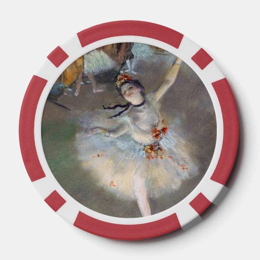 Edgar Degas - De ster/danser in het werkgebied Poker Chips (Achterkant)