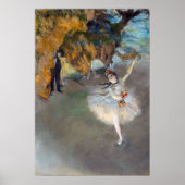 Edgar Degas - De ster/danser in het werkgebied Poster (Voorkant)