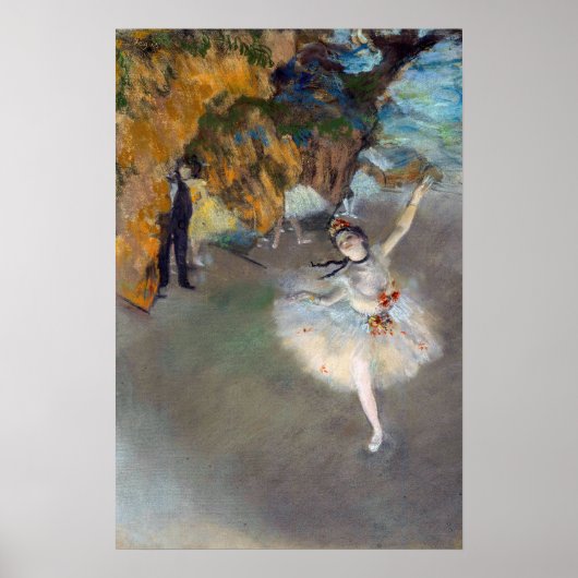 Edgar Degas - De ster/danser in het werkgebied Poster (Voorkant)