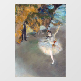 Edgar Degas - De ster/danser in het werkgebied Raamsticker