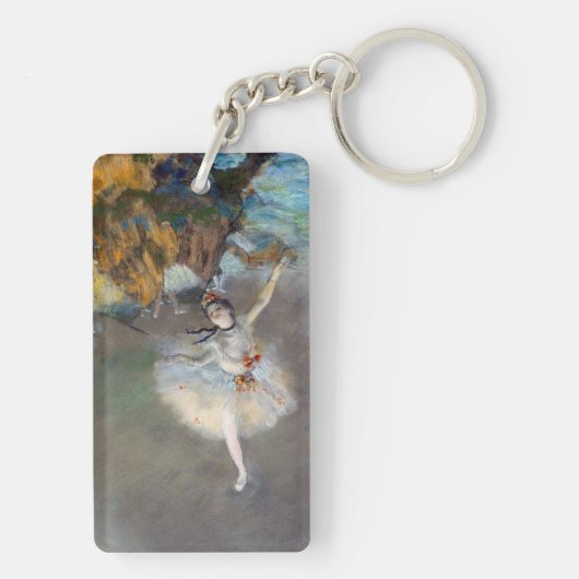 Edgar Degas - De ster/danser in het werkgebied Sleutelhanger (achterkant)