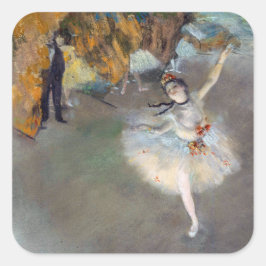 Edgar Degas - De ster/danser in het werkgebied Vierkante Sticker