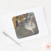 Edgar Degas - De ster/danser in het werkgebied Vierkante Sticker (Envelop)