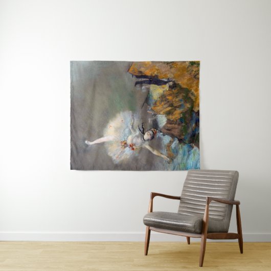 Edgar Degas - De ster/danser in het werkgebied Wandkleed (In Situ (horizontaal))