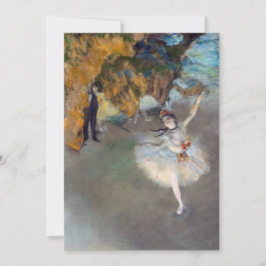 Edgar Degas - De Ster / Danseres op het Podium Bedankkaart (Voorkant)