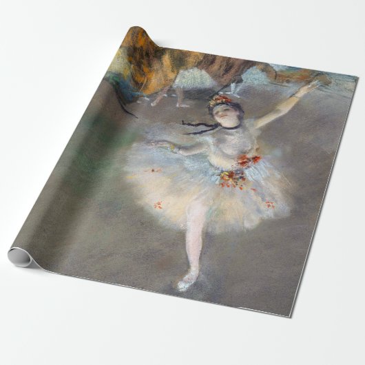 Edgar Degas - De Ster / Danseres op het Podium Cadeaupapier (Uitgerold)