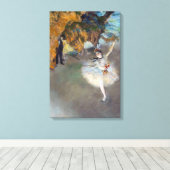 Edgar Degas - De Ster / Danseres op het Podium Canvas Afdruk (Insitu (Houten vloer))