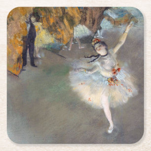 Edgar Degas - De Ster / Danseres op het Podium Kartonnen Onderzetters